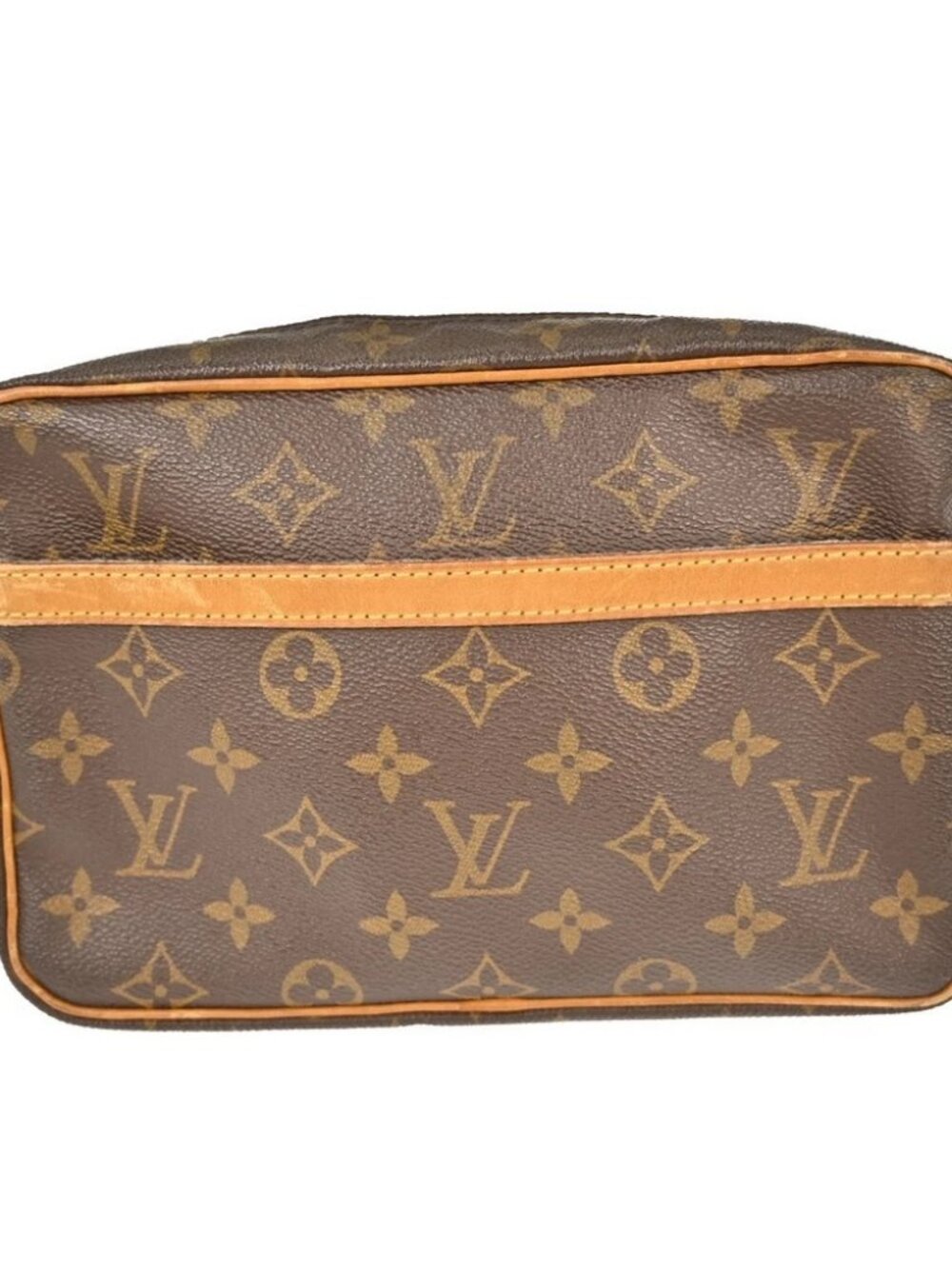 LOUIS VUITTON COMPIEGNE 28 CLUCTH HANDBAG MONOGRAM - Picture 1 of 9
